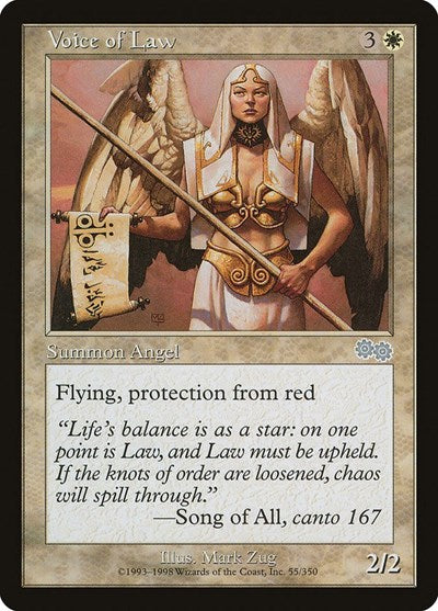 Voice of Law (Urza's Saga) Light Play