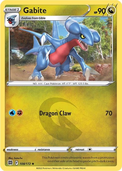 Gabite (SWSH09: Brilliant Stars) Near Mint Reverse Holofoil