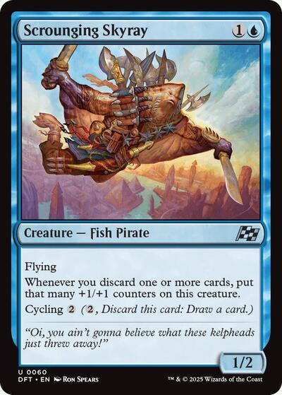 Scrounging Skyray (Aetherdrift) Near Mint Foil