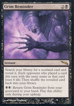 Grim Reminder (Mirrodin) Light Play