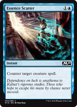 Essence Scatter (Magic 2019 Core Set) Light Play Foil