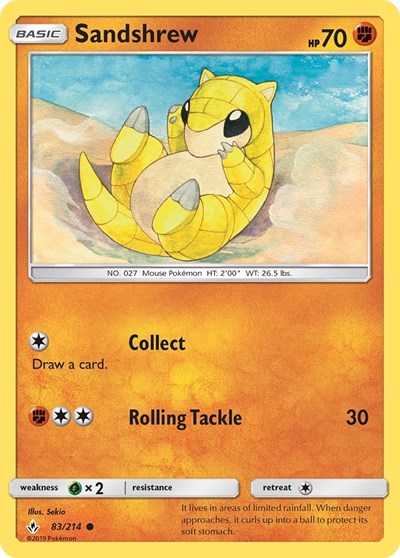 Sandshrew (SM - Unbroken Bonds) Near Mint Reverse Holofoil