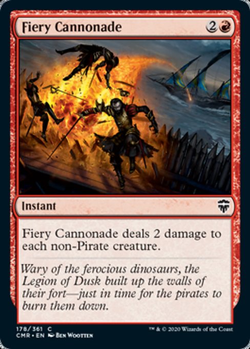 Fiery Cannonade (Commander Legends) Light Play Foil