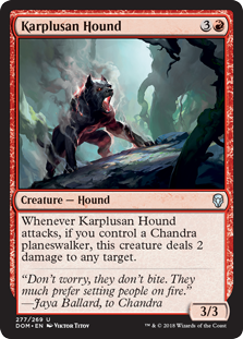 Karplusan Hound (Dominaria) Near Mint