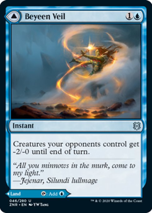 Beyeen Veil / Beyeen Coast (Zendikar Rising) Near Mint Foil