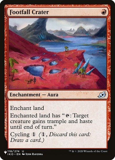 Footfall Crater (Secret Lair Commander: Heads I Win, Tails You Lose) Near Mint