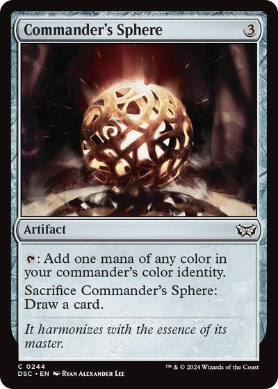 Commander's Sphere (Commander: Duskmourn: House of Horror) Light Play
