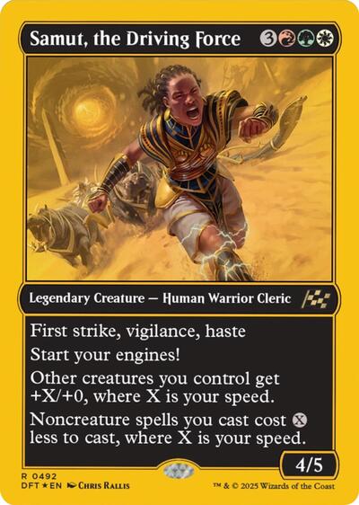 Samut, the Driving Force (First-Place Foil) (Aetherdrift) Near Mint Foil