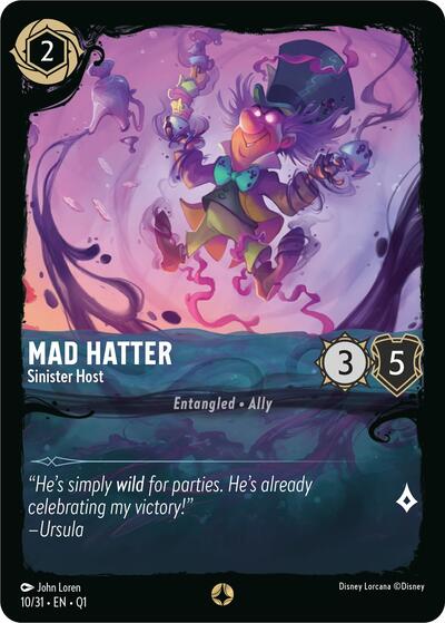 Mad Hatter - Sinister Host (Illumineer's Quest: Deep Trouble) Near Mint