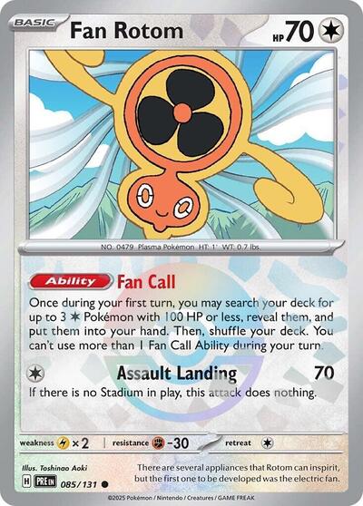 Fan Rotom (Poke Ball Pattern) (SV: Prismatic Evolutions) Near Mint Holofoil