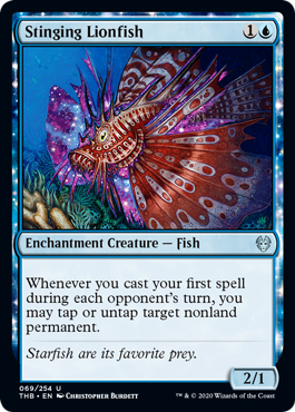 Stinging Lionfish (Theros Beyond Death) Light Play Foil