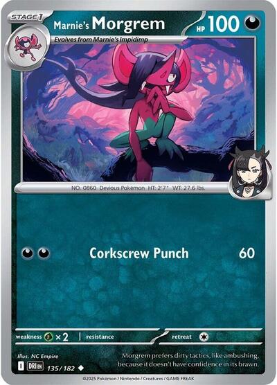 Marnie's Morgrem (SV10: Destined Rivals) Near Mint Reverse Holofoil