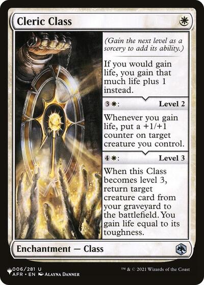 Cleric Class (The List) Near Mint