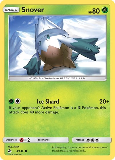 Snover (SM - Forbidden Light) Near Mint