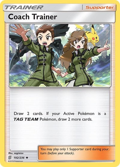 Coach Trainer (SM - Unified Minds) Near Mint Reverse Holofoil