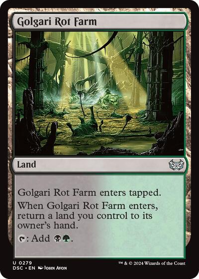 Golgari Rot Farm (Commander: Duskmourn: House of Horror) Light Play