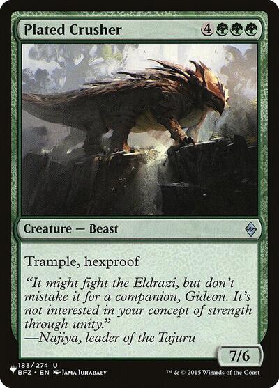 Plated Crusher (The List) Near Mint