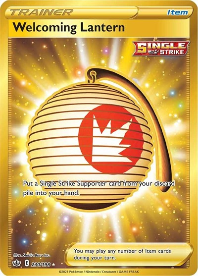 Welcoming Lantern (Secret) (SWSH06: Chilling Reign) Near Mint Holofoil