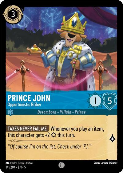 Prince John - Opportunistic Briber (Shimmering Skies) Near Mint