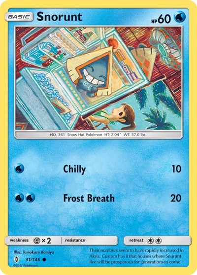Snorunt (SM - Guardians Rising) Near Mint Reverse Holofoil