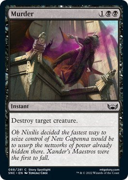 Murder (Streets of New Capenna) Light Play Foil