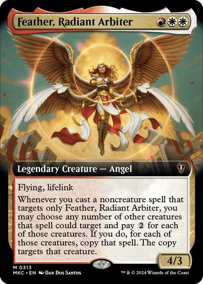 Feather, Radiant Arbiter (Extended Art) (Commander: Murders at Karlov Manor) Near Mint Foil