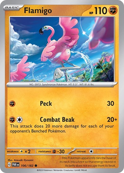 Flamigo (Scarlet and Violet: Paradox Rift) Near Mint
