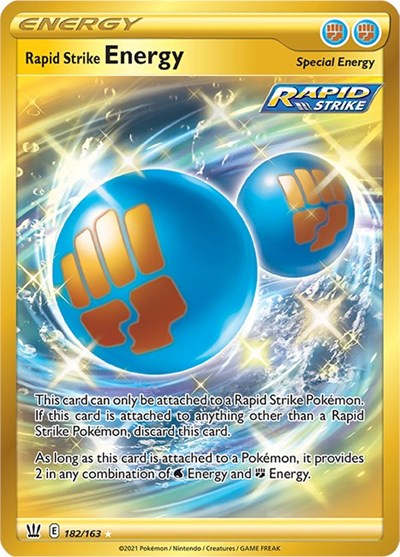 Rapid Strike Energy (Secret) (SWSH05: Battle Styles) Near Mint Holofoil
