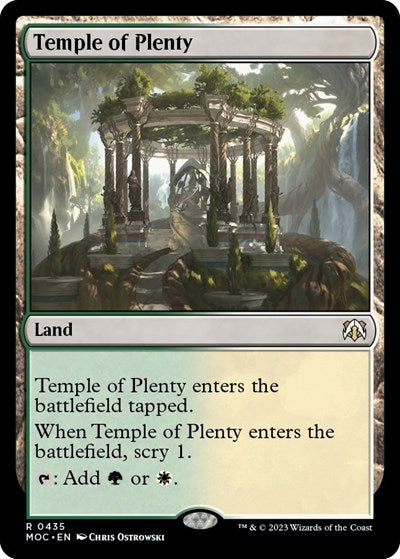 Temple of Plenty (Commander: March of the Machine) Near Mint