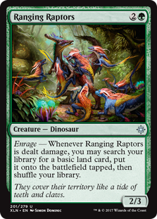 Ranging Raptors (Ixalan) Light Play