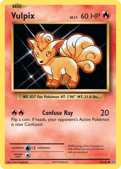Vulpix (XY - Evolutions) Near Mint Reverse Holofoil