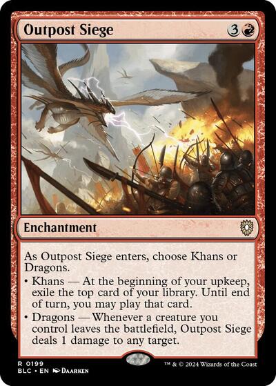 Outpost Siege (Commander: Bloomburrow) Light Play