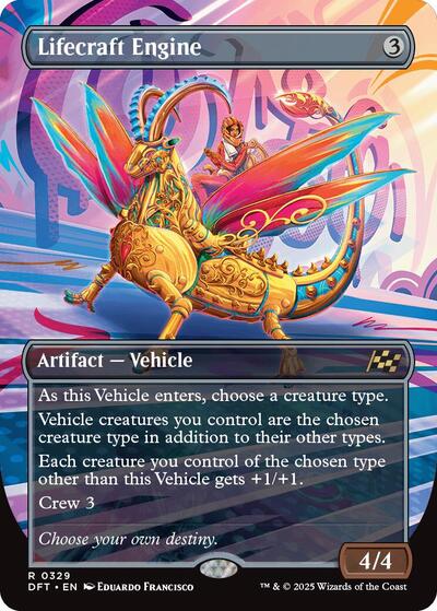 Lifecraft Engine (Borderless) (Aetherdrift) Near Mint Foil