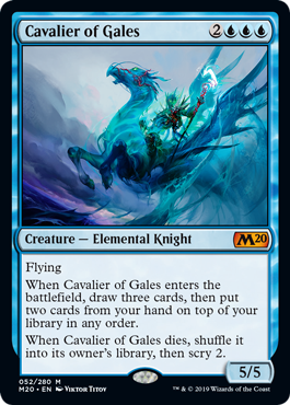 Cavalier of Gales (Magic 2020 Core Set) Light Play