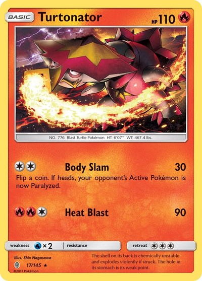 Turtonator (SM - Guardians Rising) Near Mint Reverse Holofoil