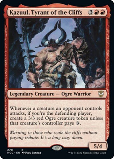 Kazuul, Tyrant of the Cliffs (Commander: Streets of New Capenna) Light Play