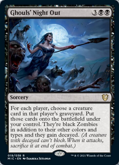 Ghouls' Night Out (Commander 2021 Midnight Hunt) Light Play