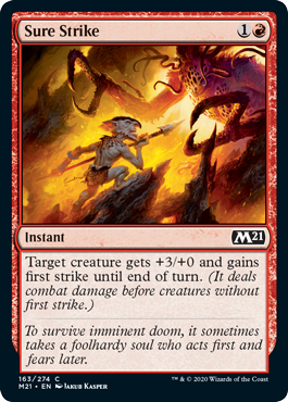 Sure Strike (Magic 2021 Core Set) Near Mint Foil