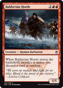 Balduvian Horde (Masters 25) Light Play Foil