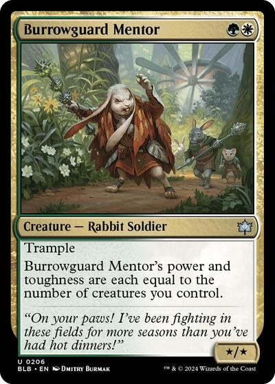 Burrowguard Mentor (Bloomburrow) Near Mint Foil