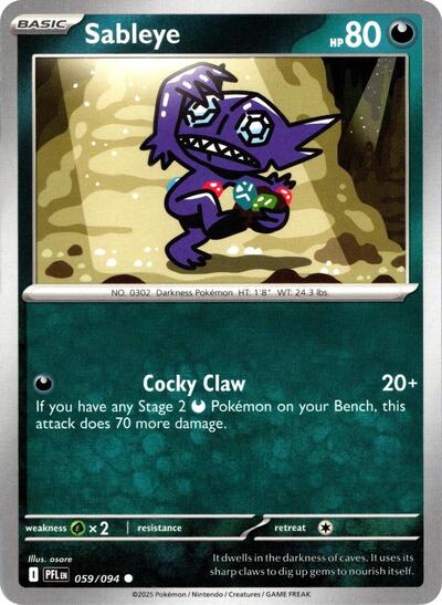 Sableye (ME02: Phantasmal Flames) Near Mint