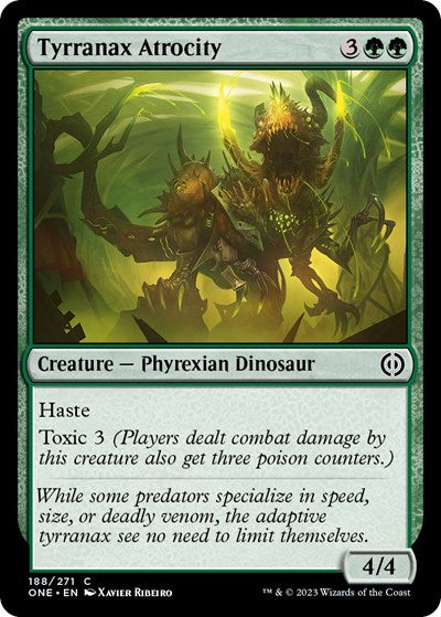 Tyrranax Atrocity (Phyrexia: All Will Be One) Near Mint Foil