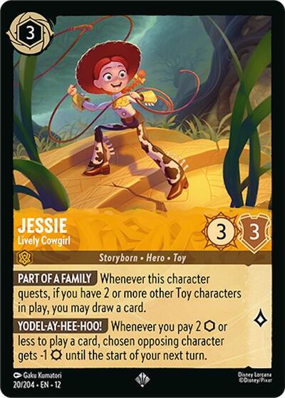 Jessie - Lively Cowgirl (Wilds Unknown) Near Mint Cold Foil