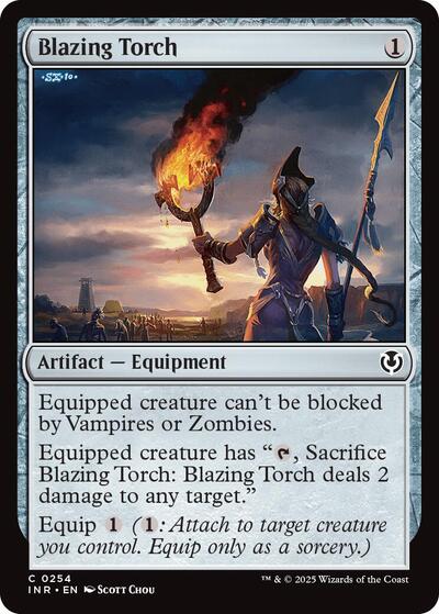 Blazing Torch (Innistrad Remastered) Light Play Foil