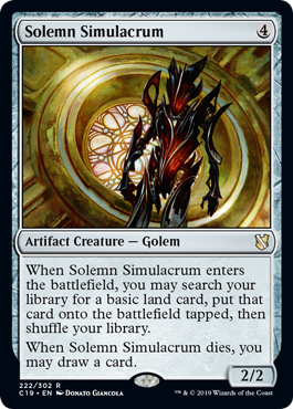 Solemn Simulacrum (Commander 2019) Light Play