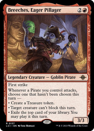 Breeches, Eager Pillager (The Lost Caverns of Ixalan) Near Mint Foil