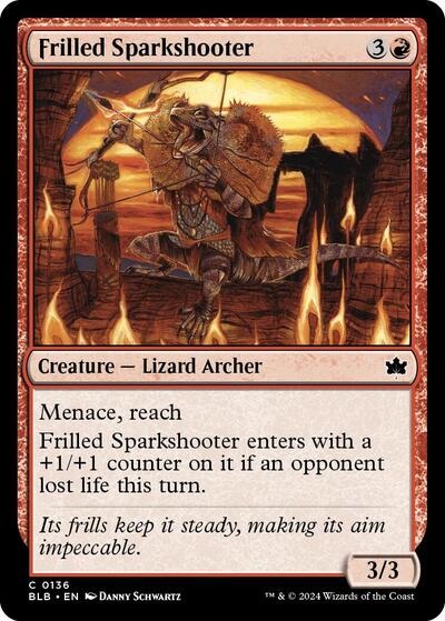 Frilled Sparkshooter (Bloomburrow) Near Mint Foil