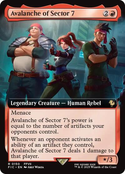 Avalanche of Sector 7 (Extended Art) (Commander: FINAL FANTASY) Near Mint