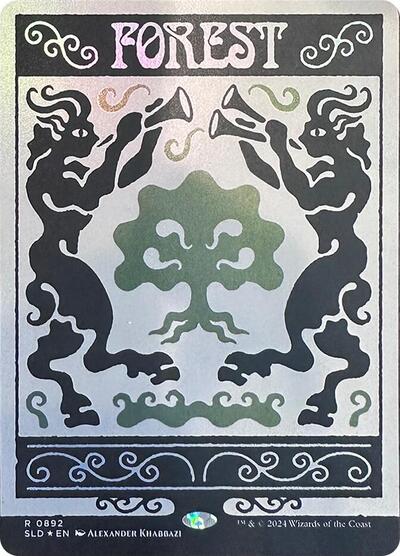 Forest (0892) (Rainbow Foil) (Secret Lair) Near Mint Foil