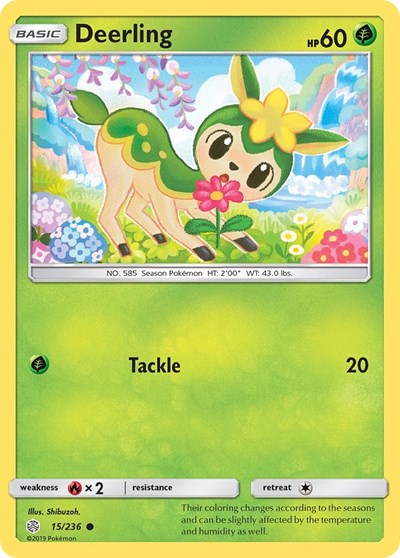 Deerling (SM - Cosmic Eclipse) Near Mint Reverse Holofoil